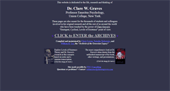Desktop Screenshot of clarewgraves.com