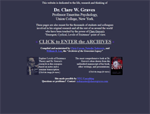 Tablet Screenshot of clarewgraves.com